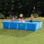 Imagem de Piscina Retangular 7.127L Intex C/ Bomba Filtrante e Kit Limpeza Peneira Aspirador