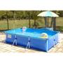 Imagem de Piscina Retangular Mor com Armação 5.000 Litros Premium - Azul