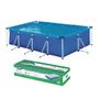 Imagem de Piscina Retangular Mor com Armação 5.000 Litros Premium - Azul