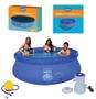 Imagem de Piscina Splash Fun 2400L + Capa Forro Filtro Inflador - 220V