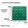 Imagem de Piso tátil alerta pvc kit 20pçs + 2 cola 750g