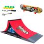 Imagem de Pista De Skate Dedo Profissional Rampa E Corrimão Dm Toys 6686 - Dm Toys