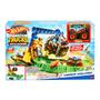 Imagem de Pista Hot Wheels com Carrinho - Arena de Demolição Reta na Selva - Monster Trucks - Mattel