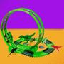 Imagem de Pista Loop Lançador Dinossauro Rex 116 Peças Com 1 Carro E 4 Dinossauros