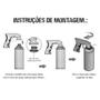 Imagem de Pistola Aplicadora com Gatilho Para Latas Spray Com Adaptador Tinta Aerosol Universal