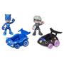 Imagem de Pj Masks Boneco com Veiculo Menino Gato e Garota Lunar F2840 Hasbro