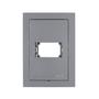 Imagem de Placa 1 Módulo Horizontal c/ Suporte Cinza