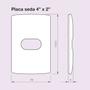 Imagem de Placa 1 Posto Cor Malt Gloss Aspecto Vitrificado 663515 Nereya Legrand