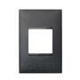 Imagem de Placa 2 Modulos Juntos Com Suporte 4X2-Pial Plus + Preto