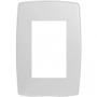 Imagem de Placa 3 módulos com suporte 4x2 - blux home branco