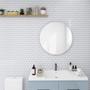 Imagem de Placa 3d Pastilha Resinada Hexagonal Cozinha Banheiro 25x25