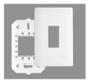 Imagem de Placa 4 X 2 1 Módulo Vertical Com Suporte Habitat - Fame