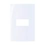 Imagem de Placa 4 X 2 1 Posto Com Suporte  Sleek Branco Margirius