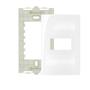 Imagem de Placa 4 X 2 1 Posto Com Suporte  Sleek Branco Margirius