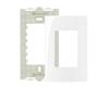 Imagem de Placa 4 X 2 3 Postos Com Suporte  Sleek Branco Margirius