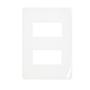 Imagem de Placa 4x2 2 Modulos Separados Horizontal N1372.2 CR Creme, Linha Unno Life, ABB