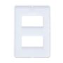 Imagem de Placa 4x2 2 Modulos Separados Horizontal N1372.2 CR Creme, Linha Unno Life, ABB