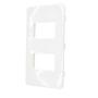 Imagem de Placa 4x2 2 Modulos Separados Horizontal N1372.2 CR Creme, Linha Unno Life, ABB
