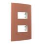 Imagem de Placa 4x2 2 Postos sep c/ Suporte Nutshell Sleek Colors MG