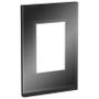 Imagem de Placa 4X2 3 Módulos Glass Dark Orion Class Schneider