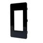Imagem de Placa 4x2 3 Modulos Horizontal N1373.1 PT Preta, Linha Unno Life, ABB