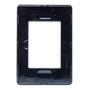 Imagem de Placa 4x2 3 Modulos Horizontal N1373.1 PT Preta, Linha Unno Life, ABB