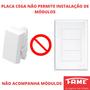 Imagem de Placa 4X2 Cega Com Suporte Evidence FAME 2883/3897
