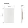 Imagem de Placa 4x2 com Suporte Cega Branco Fosco Clean MarGirius