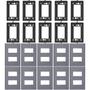Imagem de Placa 4x2 Pial Plus+ Legrand Kit Com Suporte (Kit 10 Unidades)