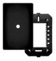 Imagem de Placa 4x2 Preta Com Suporte Saída de Fio Habitat Black - Fame