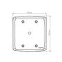 Imagem de Placa 4X4 1 Furo 9,5Mm Lux2 Branco Tramontina