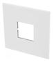 Imagem de Placa 4x4 2 Postos Com Suporte Quadrado Bco 575260b Legrand