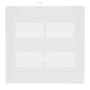 Imagem de Placa 4X4 4 Postos Horizontal Branco Infiniti - Kit Com 10Un