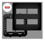 Imagem de Placa 4x4 Preta 04 Módulos Dis. Com Suporte SHP - Fame