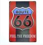 Imagem de Placa 66 Feel The Freedom Vermelho