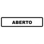 Imagem de Placa Aberto 30 x 6,5 Cm PS41 Encartale