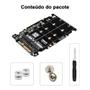 Imagem de Placa Adadptadora 2 Em 1, M.2 Nvme E M.2 Sata Para Ssd U.2