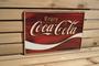 Imagem de Placa Alto Relevo Coca Cola Quadrada Bebidas Bares Decor 29 cm