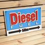 Imagem de Placa Alto Relevo Diesel Fuel, Carros, Garagem, Decor. 90cm