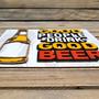 Imagem de Placa Alto Relevo Good People Drink Good Beer  Em Mdf. 29 cm
