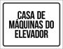 Imagem de Placa Ambiente Casa De Máquinas Do Elevador 27X35