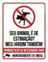 Imagem de Placa Animal Estimação Jardim Proibido Fazer Coco V 36X46