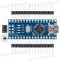 Imagem de Placa Arduino Nano Com Conector V3 Pino Não Soldado Mega328p
