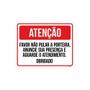 Imagem de Placa Atenção Favor Não Pular A Porteira 36X46