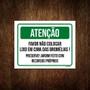Imagem de Placa Atenção Não Colocar Lixo Nas Bromélias 18x23cm 10un