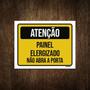 Imagem de Placa Atenção Painel Energizado Não Abra Porta 18X23