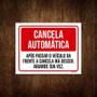 Imagem de Placa Cancela Automática Aguarde Sua Vez 18X23