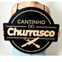 Imagem de Placa Cantinho Do Churrasco Grande Decorar Churrasqueira Mdf