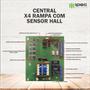 Imagem de Placa Central Motor Portão Eletrônico Rossi Dz3 Dz4 Nano Sensor Hall Reed Switch + 3 Controles 3 Canais com Clip de Fixação