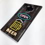 Imagem de Placa Com Abridor De Cerveja-Imã Para Tampinhas-Open Beer